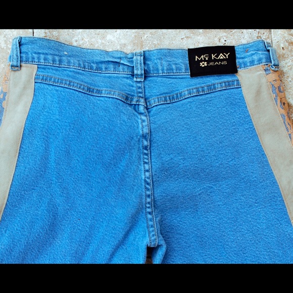 Mc Kay Jeans with fringe and lace embroidery. - Picture 4 of 4